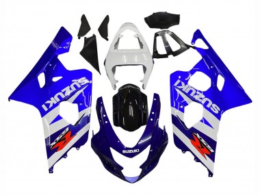 Billige Suzuki GSXR 600 / GSXR 750 Motorrad Verkleidung Kit 2004-2005 - Weiss Blau Schwarz Rot