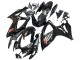 Billige Suzuki GSXR 600 / GSXR 750 Motorrad Verkleidung 2006-2007 - Glanzendes Schwarz Silber Rot