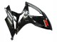 Billige Suzuki GSXR 600 / GSXR 750 Motorrad Verkleidung 2006-2007 - Glanzendes Schwarz Silber Rot