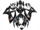 Billige Suzuki GSXR 600 / GSXR 750 Motorrad Verkleidung 2006-2007 - Glanzendes Schwarz Silber Rot