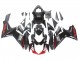 Billige Suzuki GSXR 600 / GSXR 750 Motorrad Verkleidung 2011-2024 - Schwarz Grau Rot Linie