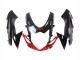 Billige Suzuki GSXR 600 / GSXR 750 Motorrad Verkleidung Kit 2011-2024 - Rot Glanzendes Schwarz