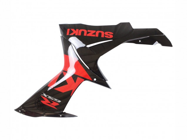 Billige Suzuki GSXR 600 / GSXR 750 Motorrad Verkleidung Kit 2011-2024 - Rot Glanzendes Schwarz
