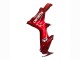 Billige Suzuki GSXR 600 / GSXR 750 Motorrad Verkleidung 2011-2024 - Rot Weiss Aufkleber