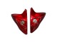 Billige Suzuki GSXR 600 / GSXR 750 Motorrad Verkleidung 2011-2024 - Rot Weiss Aufkleber