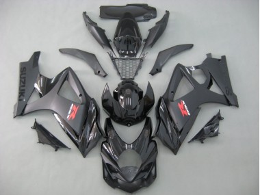 Billige Suzuki GSXR 1000 Motorrad Verkleidung 2007-2008 - Matt Schwarz Glanzendes Schwarz