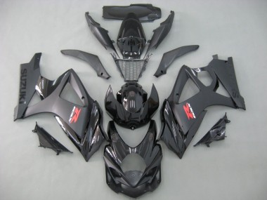 Billige Suzuki GSXR 1000 Motorrad Verkleidung 2007-2008 - Matt Schwarz Glanzendes Schwarz