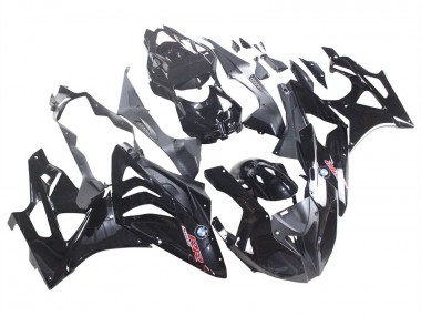 Billige BMW S1000RR Motorrad Verkleidung 2009-2014 - Glanzendes Schwarz