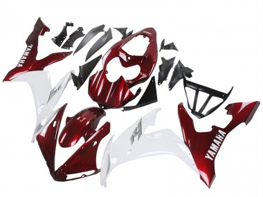 Billige Yamaha YZF 1000 R1 Motorrad Verkleidung 2004-2006 - Rot Weiss