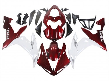 Billige Yamaha YZF 1000 R1 Motorrad Verkleidung 2004-2006 - Rot Weiss