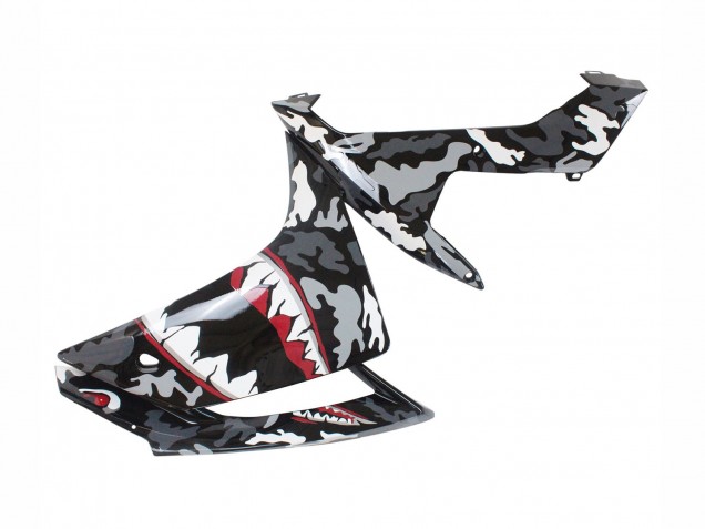 Billige Yamaha YZF 1000 R1 Motorrad Verkleidung 2007-2008 - Grau Weiss Camouflage Hai