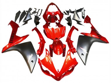 Billige Yamaha YZF 1000 R1 Motorrad Verkleidung 2007-2008 - Rot Matt Schwarz