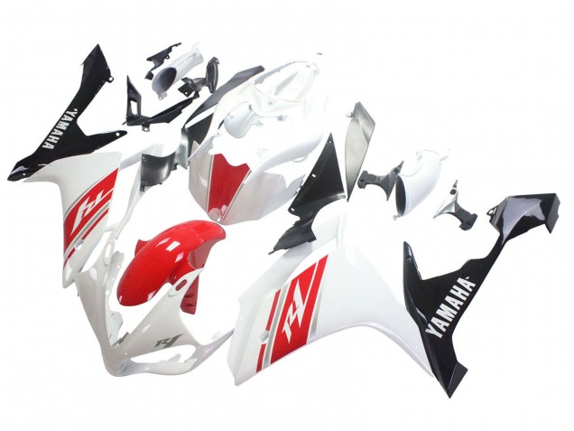Billige Yamaha YZF 1000 R1 Motorrad Verkleidung 2007-2008 - Weiss Rot Schwarz