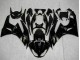 Billige Kawasaki ZX6R Motorrad Verkleidung 2009-2012 - Glanzendes Schwarz Gold Ninja
