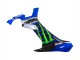 Billige Yamaha YZF 1000 R1 Motorrad Verkleidung 2015-2019 - Blau Matt Schwarz Grun Monster ENEOS