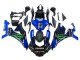 Billige Yamaha YZF 1000 R1 Motorrad Verkleidung 2015-2019 - Blau Matt Schwarz Grun Monster ENEOS