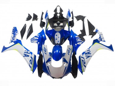 Billige Yamaha YZF 1000 R1 Motorrad Verkleidung 2020-2025 - Weiss Blau Neon Gelb Glanzendes Schwarz