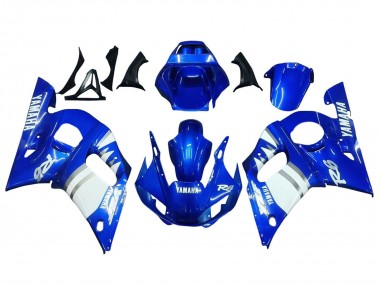 Billige Yamaha YZF 600 R6 Motorrad Verkleidung 1998-2002 - Blau Weiss