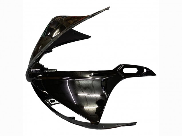 Billige Yamaha YZF R6S Motorrad Verkleidung 2006-2009 - Glanzendes Schwarz Weiss Aufkleber