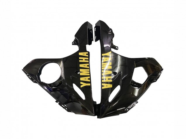 Billige Yamaha YZF R6S Motorrad Verkleidung 2006-2009 - Glanzendes Schwarz Gold Aufkleber