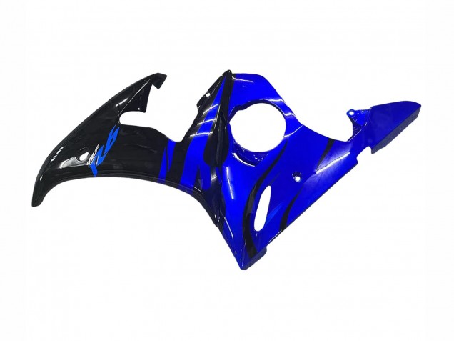Billige Yamaha YZF R6 Motorrad Verkleidung 2003-2004 - Blau Glanzendes Schwarz