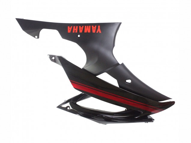 Billige Yamaha YZF 600 R6 Motorrad Verkleidung 2008-2016 - Glanzendes Schwarz Matt Schwarz Rot Streifen