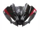 Billige Yamaha YZF 600 R6 Motorrad Verkleidung 2008-2016 - Glanzendes Schwarz Matt Schwarz Rot Streifen