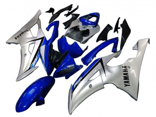 Billige Yamaha YZF 600 R6 Motorrad Verkleidung 2008-2016 - Silber Blau