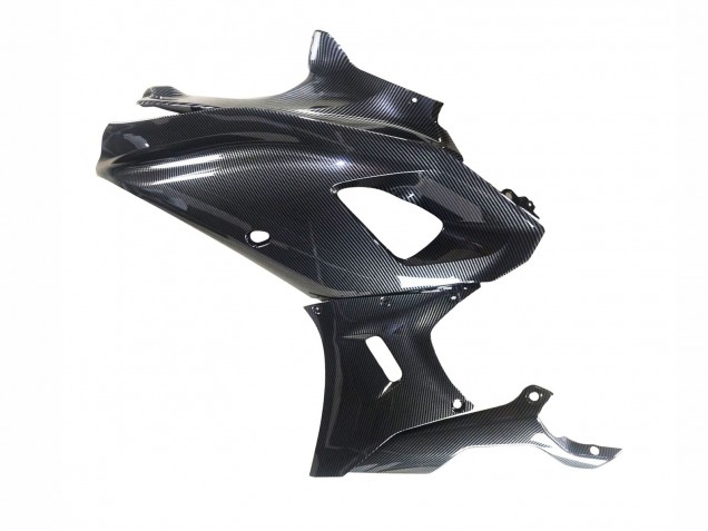 Billige Yamaha YZF R7 Motorrad Verkleidung 2021-2024 - Schwarze Carbonfaser