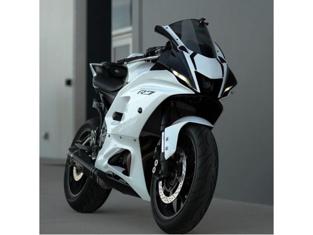 Billige Yamaha YZF R7 Motorrad Verkleidung 2021-2024 - Glanzendes Weiss