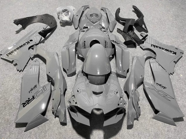 Billige Kawasaki ZX10R Motorrad Verkleidung 2021-2025 - Grau Ninja