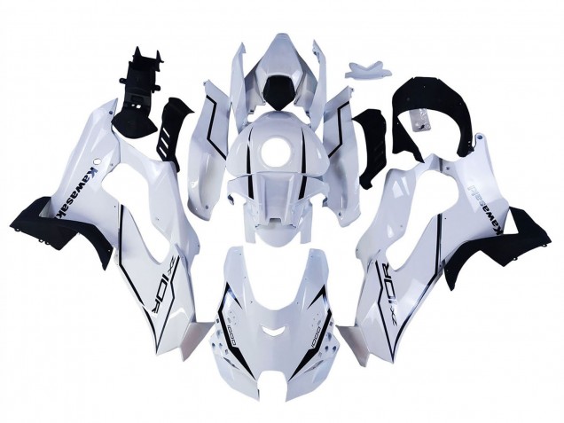 Billige Kawasaki ZX10R Motorrad Verkleidung 2021-2025 - Weiss Schwarz