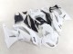 Billige Kawasaki ZX6R Motorrad Verkleidung 2009-2012 - Weiss Schwarz Ninja