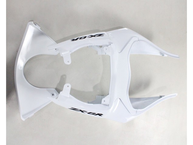 Billige Kawasaki ZX6R Motorrad Verkleidung 2009-2012 - Weiss Schwarz Ninja