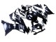 Billige Kawasaki ZX6R Motorrad Verkleidung 2019-2022 - Glanzendes Schwarz Weiss