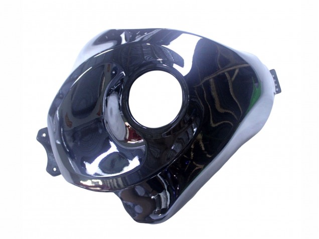 Billige Kawasaki ZX6R Motorrad Verkleidung 2019-2022 - Glanzendes Schwarz Weiss