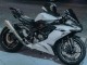 Billige Kawasaki ZX6R Motorrad Verkleidung 2019-2022 - Weiss Schwarz Carbonfaser