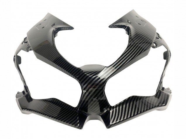 Billige Kawasaki ZX6R Motorrad Verkleidung 2019-2022 - Weiss Schwarz Carbonfaser