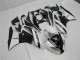 Billige Kawasaki ZX6R Motorrad Verkleidung 2009-2012 - Glanzendes Schwarz Weiss