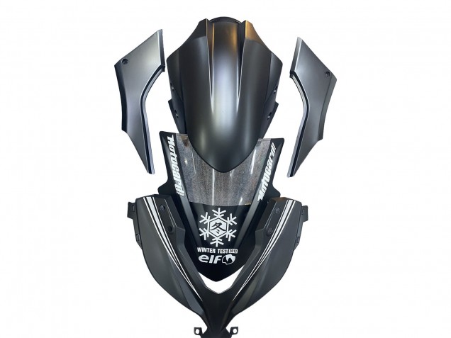 Billige Kawasaki EX300 Motorrad Verkleidung 2013-2024 - Matt Schwarz Weiss Elf Schnee