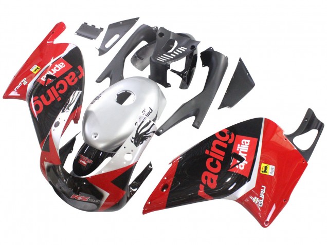 Billige Aprilia RS125 Motorrad Verkleidung 2000-2005 - Rot Schwarz Silber Rennen
