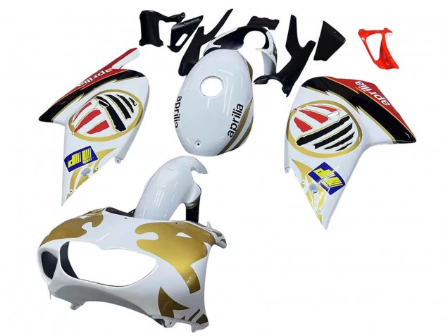 Billige Aprilia RS125 Motorrad Verkleidung 2000-2005 - Weiss Gelb Rot