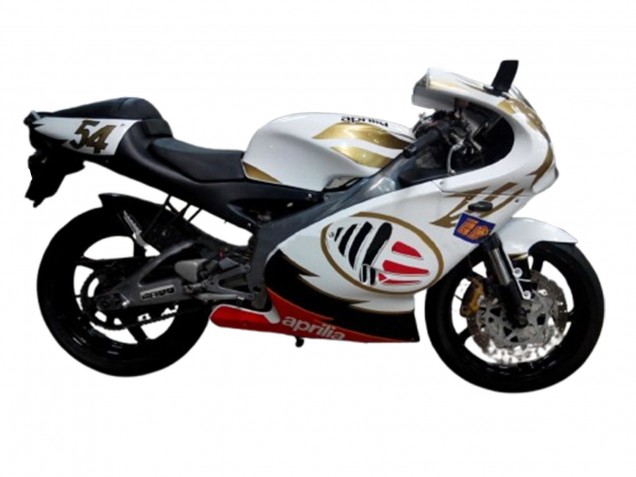 Billige Aprilia RS125 Motorrad Verkleidung 2000-2005 - Weiss Gelb Rot