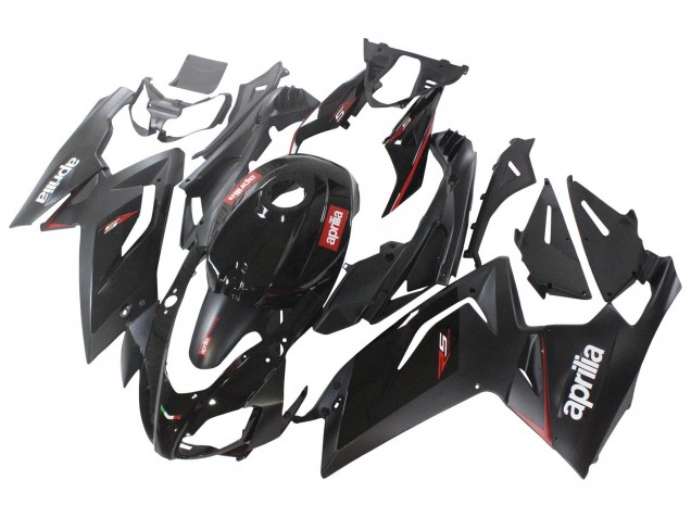 Billige Aprilia RS125 Motorrad Verkleidung 2006-2011 - Glanzendes Schwarz Rot Weiss Aufkleber