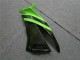 Billige Kawasaki ZX6R Motorrad Verkleidung 2009-2012 - Grun Glanzendes Schwarz Elf Touch4 Bridgestone