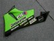 Billige Kawasaki ZX6R Motorrad Verkleidung 2009-2012 - Grun Glanzendes Schwarz Elf Touch4 Bridgestone
