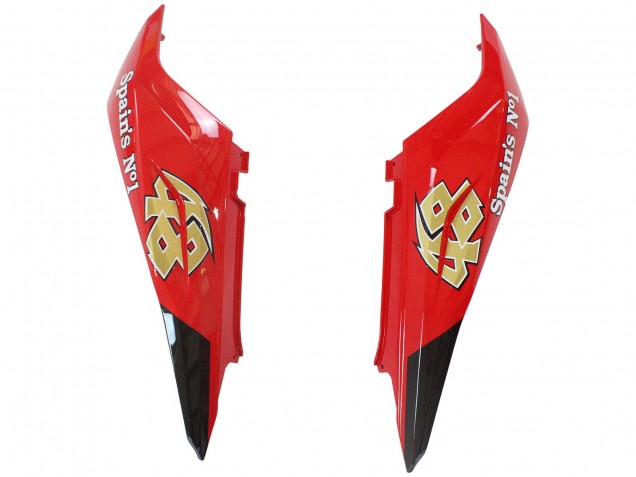 Billige Aprilia RS125 Motorrad Verkleidung 2006-2011 - Rot Weiss Gelb Schwarz