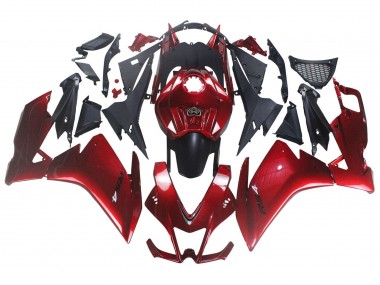 Billige Aprilia RS4 50 125 Motorrad Verkleidung 2012-2019 - Rot Matt Schwarz