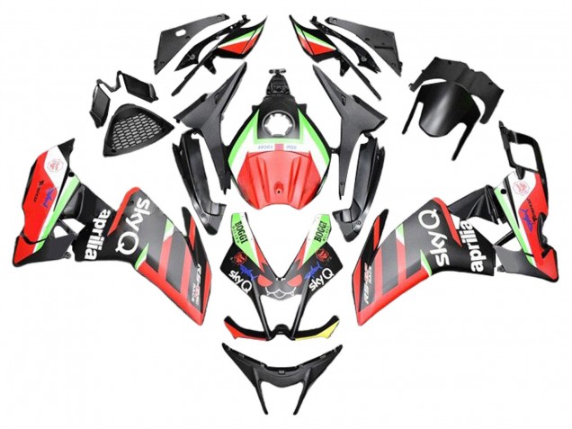 Billige Aprilia RS4 50 125 Motorrad Verkleidung 2012-2019 - Rot Grun Schwarz