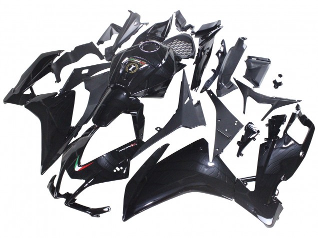 Billige Aprilia RS4 50 125 Motorrad Verkleidung 2012-2019 - Glanzendes Schwarz
